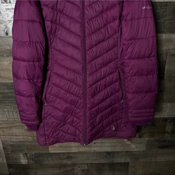 SOLD Spyder Boundless Hooded Puffer Jacket Large - Picture 3 of 6